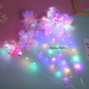 LED BOBO Light Up Toys Kids Party Hand Ball Toy Glaxy Magic Wand Christmas Party Sticks Toy