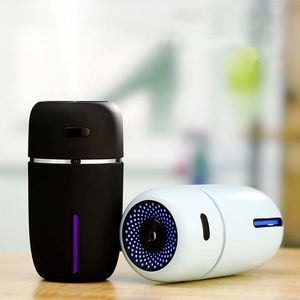 Auto Powietrze Odświeżacz 200ml ultradźwiękowe Airs Nawilżacz Romantyczny LED Night Light USB Przenośny Essential Oil Dyfuzor Mini Car Oczyszczacz Aroma Mist Maker Fogger