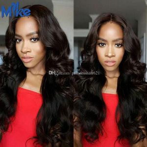 MikeHAIR Brazilian Body Wave Hair 10 Bundles Wholesale Hair Weave Natural Color Peruvian Indian Malaysian Cambodian Wavy Hair Extensions