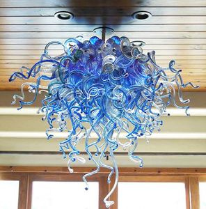 Art Decor Flower Lamp Italy Designer Fancy Hand Blown Murano Glass Chandelier Modern Festival LED Pendant Light fixtures
