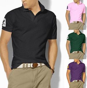 Neue hohe qualität männer Mode krokodil Marke Kragen Herbst Casual Herren Hemd ärmel polo-shirt baumwolle polo-shirt