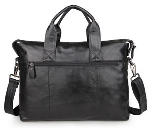 Designer-New Japanese and Korean Vintage real cowhide handbag with one shoulder inclined bag business briefcase