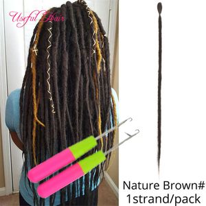 ギフトドレッドPonytailヘアエクステンション編組合成毛88彩色88彩色女性伸縮器のための24インチかぎ針編み金髪髪ジャンボブレイド