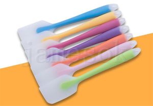 Bake Gadget Silicone Kitchen Accessories Mjuk sömlös Spatula Butter Cream Scraper Brush Baking Maker 6Colors DC967