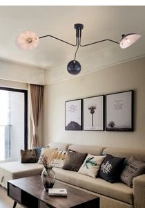 Modern ljuskrona belysning justerbar spindel ljuskronor tak Loft Nordic Living Room Luster LED Heminredning Lampadari Lustres