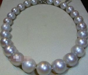 14-17mm große sea south pearl necklace white 18inch925s kkk