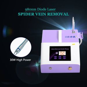 980 Rimozione diodo Spider Veins macchina vascolari 980nm Laser Diode Spider Vein lentiggini e Sun Spot rimozione rimuovere i vasi sanguigni rosso