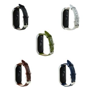 ل Xiaomi Band 3 فروع سوار Band 3 ساعة رياضية حزام جلد طبيعي ل xiaomi mi band 3 accessories strap bracelet Miband3