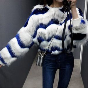 Kobiety Jesień Zima Faux Fur Coats Kurtki Nowe Futro Krótki Bluza Płaszcz Kobiety Zagęścić Ciepłą Odzszewa