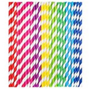 25pcs Biodegradable paper straws environmental colorful drinking straw wedding kids birthday party decoration Multi color for choice