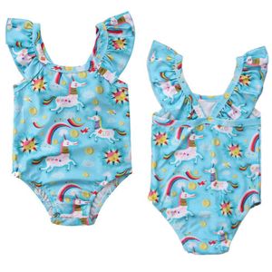 Wholesale toddler one piece bathing suits for sale - Group buy ITFABS New Toddler Unicorn Rainbow Swimwear Kids Baby Girls One piece Swimsuit Cartoon Children Summer Bathing Suit Beachwear