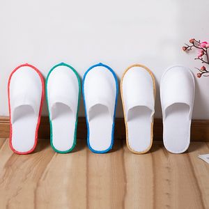 Disposable Slippers Travel Hotel SPA Home Hotel Slippers Multicolor Disposable Breathable Soft Non-slip Slippers Disposable Toiletries