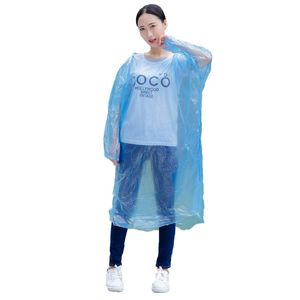 Descartável Raincoat Adulto emergência impermeável capa Poncho Viagem Camping Deve chover Brasão Unisex Um tempo de Emergência Rainwear 1000pcs T1I1927