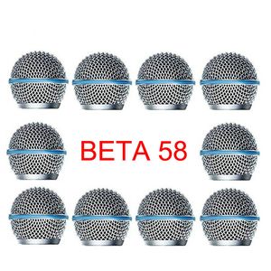 Freeshipping 10pcs/lot Professional Replacement Ball Head Mesh Microphone Grille Fits For sm 58 sm 58sk beta 58 beta58