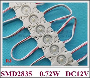 Lens DC12V'nin piksel led modül 0.72W enjeksiyon LED modülü lamba ışık reklam ışık 34mm * 19mm SMD 2835 CE su geçirmez IP65 1led