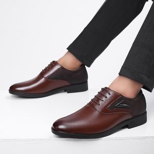 Czarne buty Formalne dla mężczyzn buty biurowe Mężczyźni Klasyczne Buty Biznesowe Mężczyźni Oxford Leather Coiffeur Zapatione De Vestir de Piel Hombre Rugan Ayakkab