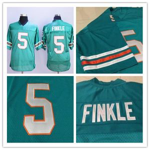 Men's 5 Ray Finkle The Ace Ventura Jim Carrey Teal Green Movie Football Jerseys Shirt Stitched Size S-4XL Mix Order