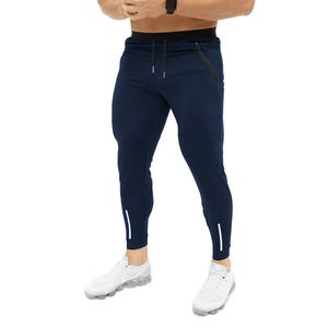 Slim Fit Sport Ginásio Homens Pant Skinny Jogger Basculador Sweat Workout Sportwear Long Calças Sólidas Verão Cause Calças Longa