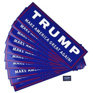 New Styles Trump Car Stickers 7.6*22.9cm Bumper Sticker flag Keep Make America Great Decal for Car Styling Vehicle Paster