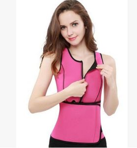 Body Shaper Sweat Vest Sauna Belt Waist Vest Adjustable Neopren Trainer Sport Zipper Underbust Corset Workout Shapewear IIA169