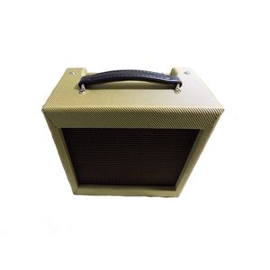 Hand-Wired 5W Tweed Champ Guitar Amplifier Combo, 1x10 Speaker, Volume and Tone Controls