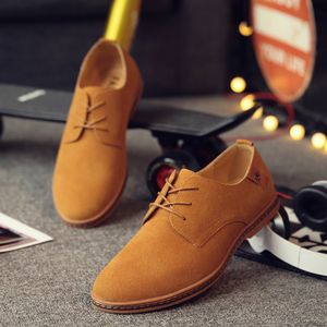 Hot Sale-Skor Män Oxfords Klänning Skor Äkta Läder Cow Suede Plus Storlek 056derby Prom Formal Bröllopsskor