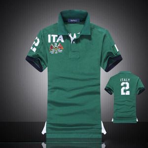 Högkvalitativ skjorta män kortärmad märkeskläder män polo klassiskt tyg Lyx Italien T-shirt T-shirt Designer
