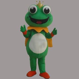 2019 Desconto venda da fábrica Super Hot Frog Príncipe Mascot Costume Fancy Dress EPE