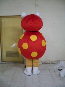 Professionell Custom Insect Beetle Mascot Kostymtecknad Lycklig Nyckelpiga Karaktär Kläder Jul Halloween Party Fancy Dress