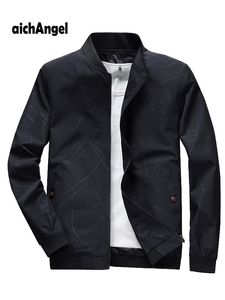 Nya Mäns Bomber Jackor Slim Vår Höst Casual Baseball Coat Stand Collar Male Pilot Outwear Mens Brand Clothing