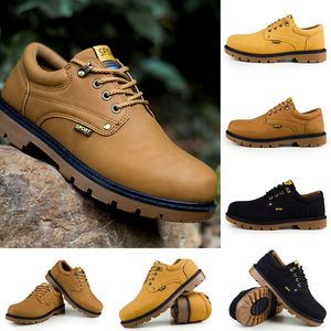 2023 Designerhot Fashion New Designer Fashion Men tränare vete rött svart läder 6 tum ankel stridsarbete vinter casual skor chaussures sneakers575