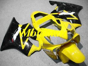 Injektionsformmissionskit för Honda CBR600F4I 01 02 03 CBR 600 F4I 2001 2002 2003 ABS Gula svarta Fairings Set + Gifts HJ04