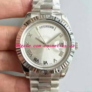 11 Stil Lüks Saat Erkekleri 41mm 218238 218235 218239 Gündüz- Tarih Gümüş Altın Roman Diyal İzle Otomatik Moda Erkekler Saatler Kutu Ücretsiz