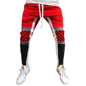 الرجال sweatpants عارضة مطاطا joggings الرياضة مخطط فضفاض جيوب بنطلون أزياء pantalones hombre ropa دي hombre 2018