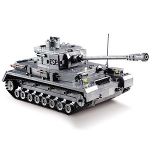 kazi KY82010 Military Building Blocks Toy Kits Panzer IV F2 Tank Model PZKPFW Panzerkampfwagen 923 Armored Forces Gift For Boy