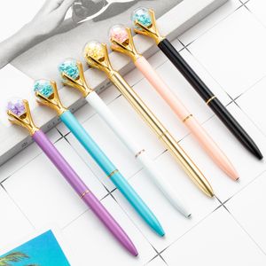 NEW Bling Sequin Crystal Ball Ballpoint Pens School Office Writing Supplies Stationery Student Gift Advertising Signature Metal Pen