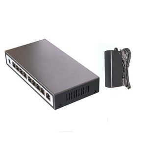 Freeshipping Nyaste BV Tech 100Mbps - SW800G 1 + 8 port 130W 57V 802.3Af Gigabit Poe Switch