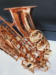 Новое прибытие альт-саксофоническое музыкальное инструмент E-Flat A-992 Golden Key Alto Sax Professional Бесплатная доставка