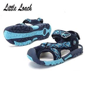 Einlegesohle 16-24Cm 6-13 Jahre Kinderschuh Sommer-Junge-Camouflage-Design Sandalen Anti-glatte weiche Kinder Flats Ankle-Wrap-Sandalen Slipper