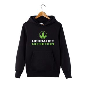 Herbalife Odżywianie Drukowane Kapturem Mężczyźni Kobiety Zielone Logo Herbalife Graphic Hoodie Sweatershirt