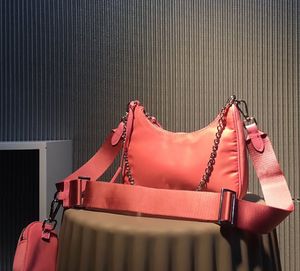 stil handväska re upplaga axelväskor nylon handväskor färgglada 2 stycken uppsättning plånbok kvinnor crossbody hobo plånböcker