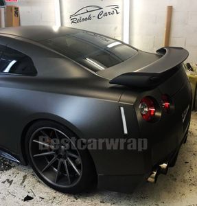 Black Chrome Matte Vinyl Vrap для цельной автомобильной обертывания.