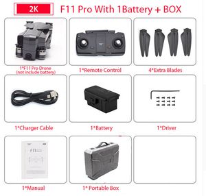SJRC F11 PRO 2K HD-kamera 5G WiFi FPV Fällbar drone, GPS-läge Auto Följ, 90 ° Elektrisk justeringskamera, Borstlös Quadcopter, 3-3