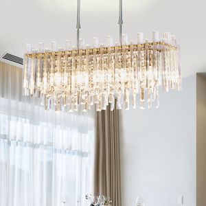 LED Modern Chandeliers Lights Fixture European Crystal Chandelier Home Indoor Hall Living Room Hanging Lamp 3 White Light Color Dimmable
