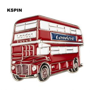 London Bus Lapal Pin On Backpack Pins For Clothes XY0355