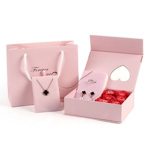 Boże Narodzenie różane pudełko, pierścień pudełko, pudełko naszyjnik, pudełko urodzinowe dla twojej dziewczyny