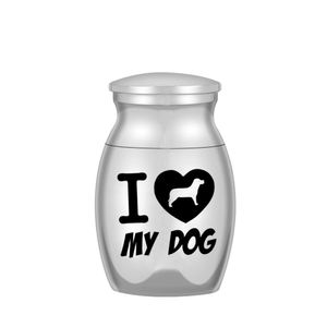 Human Ashes Funeral Dog Cremation Urn Casket Container Mini Small No Deformation Memorials For Pets Aluminum 16x25mm