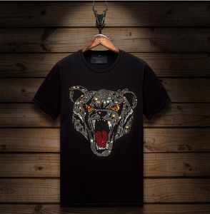 T-shirt männer t-shirts Diamanten shop T Shirts Hohe Qualität Für Mann Sommer Mode Heißer bohrer T-Shirts streetwear