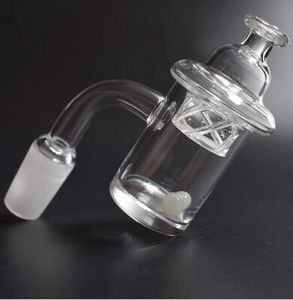 DHL 5mm Bottom XL Flap Top Chiodo al quarzo con ciclone rotante Carb Cap Luminoso Terp Perla Quarzo Banger Chiodi per vetro Acqua Bong