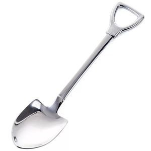Stainless Steel Coffee Spoon Fork Shovel Shape Soup Spoons Creative Tableware Kitchen Bar Reusable Popular 2 3gd2 UU